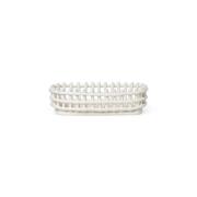 ferm LIVING - Ceramic Basket Oval Off-White