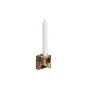 Woud - Jeu de dés 2 Candle Holder Brown Marble