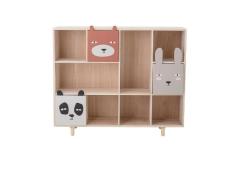 Bloomingville - Calle Bookcase w/Drawers L107 Paulownia Nature