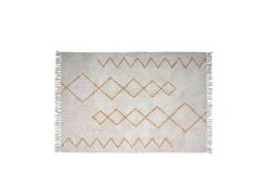 Bloomingville - Huso Rug Yellow/Cotton