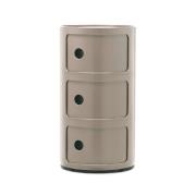 Kartell - Componibili 3 Sidebord Taupe