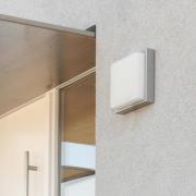 Udendørs LED-væglampe 046, stål, glas, 25 x 25 cm