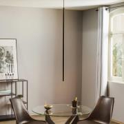 Hængelampe Laser 1 lyskilde, sort, skærm 100 cm