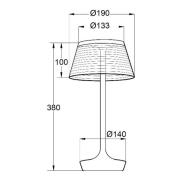 Aluminor La Petite Lampe LED-bordlampe, hvid