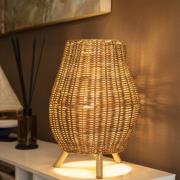 Newgarden Saona LED-bordlampe af rattan
