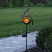 LED-solcellelampe Melilla Fugl i flamingo form