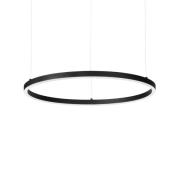 Ideal Lux LED-hængelampe Oracle Slim Ø 90 cm sort 3.000 K