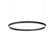 Ideal Lux LED-hængelampe Oracle Slim Ø 70 cm sort 3.000 K