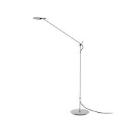 Tema LED-gulvlampe, justerbar, sort nikkel