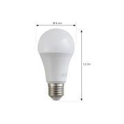 LED-pære, opal, E27, 3,8 W, 4000K, 806 lumen