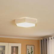 Envostar loftlampe Hagen, hvid fyrretræ