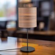 Envostar Bordlampe i finér valnød Ø 20,5 cm