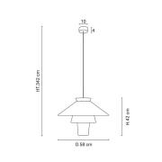 MARKET SET Ruche pendellampe, Ø 58 cm, okker