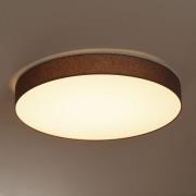 LED-loftlampe Luno med chintzskærm