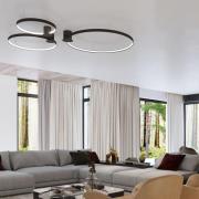 Rio 78 LED-loftlampe, Ra95, 4.000 K, sort