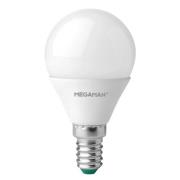 LED-pære E14 dråbe 4,9W, opal, universalhvid