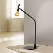 LED-bordlampe Odeon, sort, drejelig