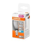 OSRAM Classic P LED-pære E14 2,5 W 4.000 K mat