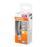 OSRAM Classic B LED-pære E14 2,5W 2.700K klar