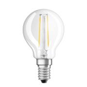 OSRAM LED-dråbepære E14 1,5W827 klar