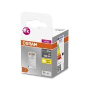 OSRAM Base PIN LED-stiftsokkelpære G4 0,9 W 100 lm 5 stk