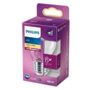 Philips LED-dråbepære E27 P45 1,4W klar