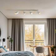 Loftspot Zoom, 4 lyskilder, hvid, metal, GU10