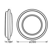 Ledvance Orbis Berlin LED-loftslampe sort 39 cm