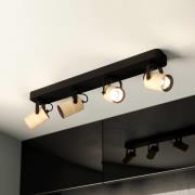 Cayuca loftspot, sort/trædekor, fire flammer