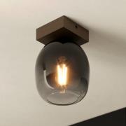EGLO Filago loftlampe af røgglas, 1 lyskilde