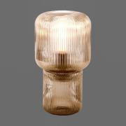 Mashi bordlampe af glas, ravgul