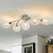 Ticino loftlampe, 5 lyskilder, lang