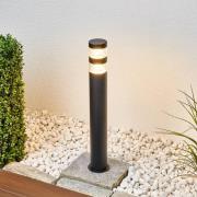 Vejlampen Lanea af rustfrit stål med LED´er