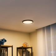 Lindby LED-loftslampe Pravin, Ø 23 cm, 3.000 K, sort