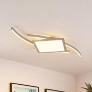 Lucande Tiaro LED-loftlampe, kantet, 42,5 cm