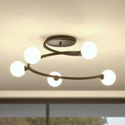 Lucande Chenoa loftlampe i spiralform