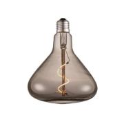Lucande LED-trafiklampe, E27 4W, røgfarvet, Ø 14 cm, 1800K
