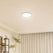 Lindby LED-loftlampe Deika, 30 cm, hvid, plast, CCT