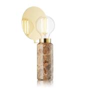 Bordlampe Blindspot, brun, marmor