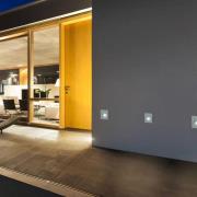 Aspen LED-indbygningslampe, diffusor, kantet, hvid