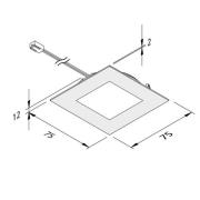 FAQ 68 integreret LED-møbellys, 3, stål, 4 W 930