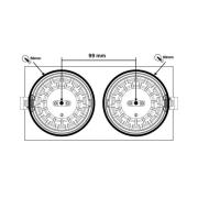 SLC DL04 Square X2 LED-lampe 2700K sort