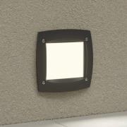 Leti 100 Square LED indbygningslampe, sort, 3W CCT