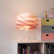 UMAGE Carmina Mini bordlampe rosa, hvid trefod