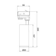 LED-skinnespot Lucea 3-kreds 10W hvid