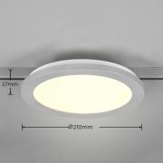 Camillus LED-skinnelampe til DUOline, titanium, Ø 26 cm