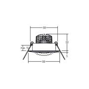 BRUMBERG BB13 indbyg. dim2warm RC krom