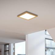 Quitani Aurinor LED-panel, naturligt egetræ, 45 cm