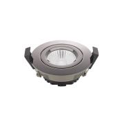 LED indbygningsspot Diled, Ø 8,5 cm, 6 W, 3.000 K, krom