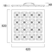 Sylvania Quadro DALI panel 36 W 4.650lm 840